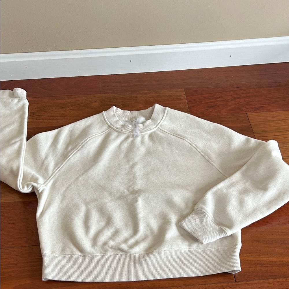Ladies size small oatmeal Fabletics crewneck sweatshirt